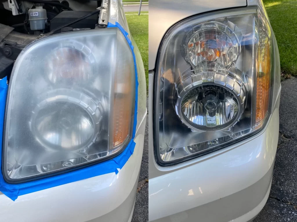Pre i posle poliranje farova
