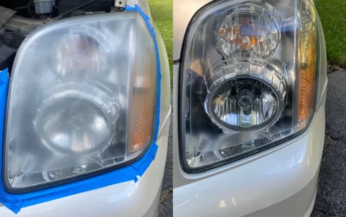 Pre i posle poliranje farova